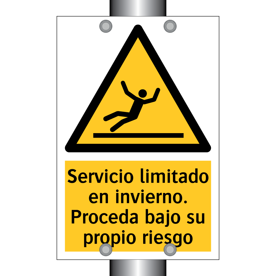 Servicio limitado en invierno. Proceda bajo su propio riesgo