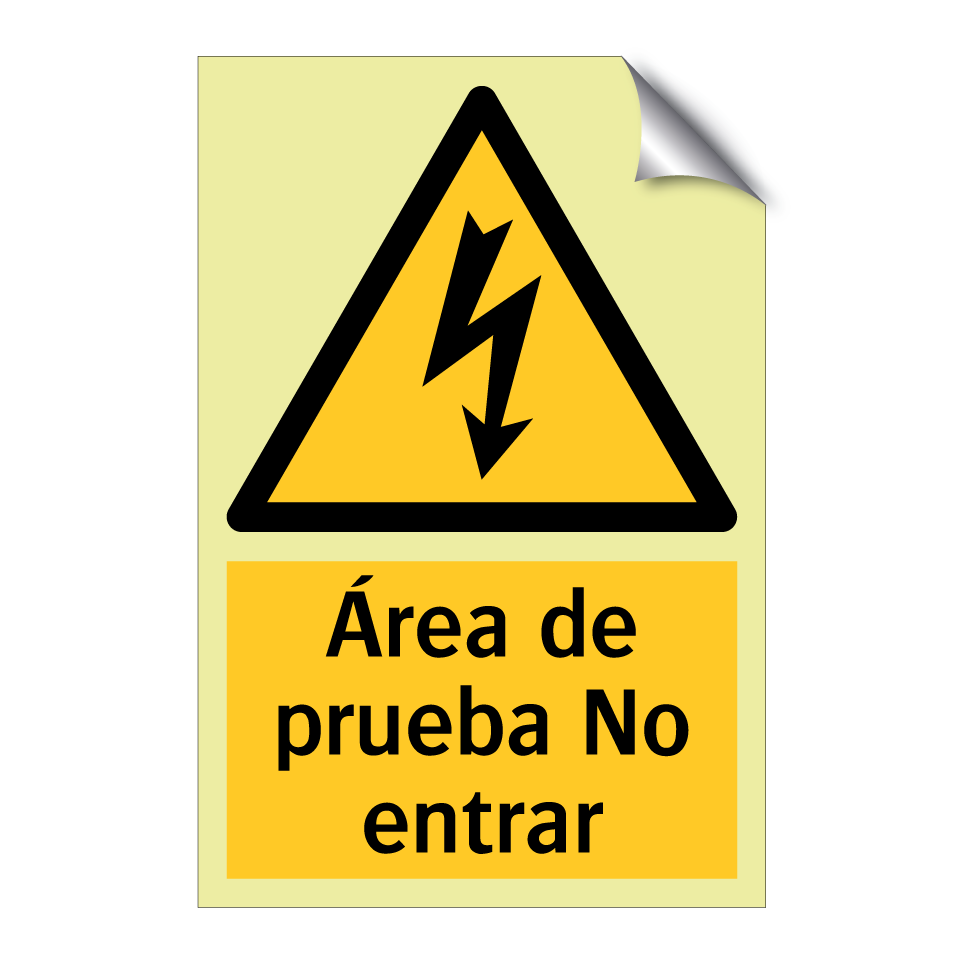 Área de prueba No entrar