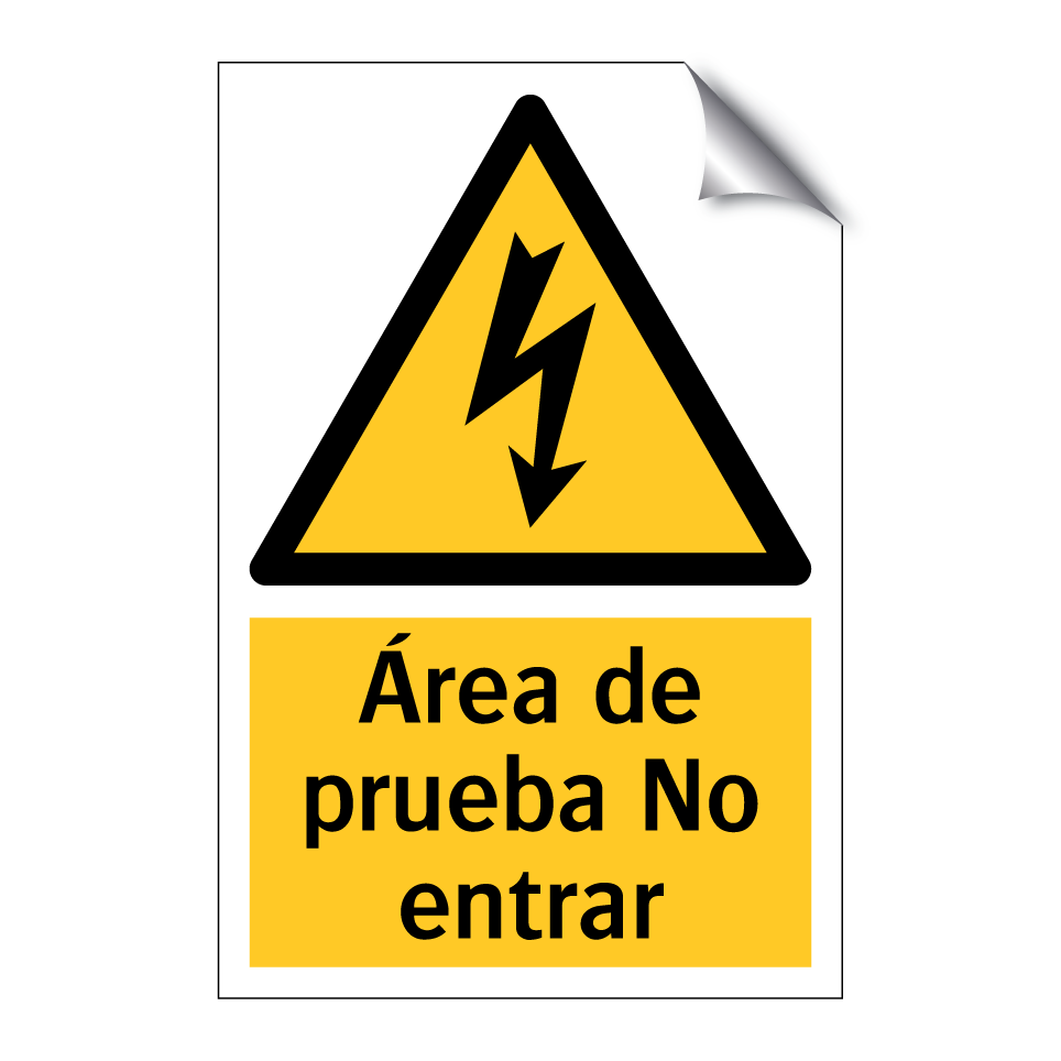 Área de prueba No entrar
