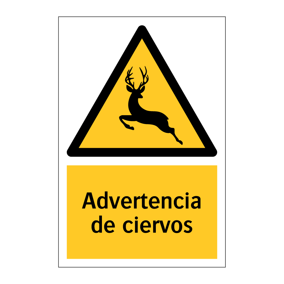 Advertencia de ciervos