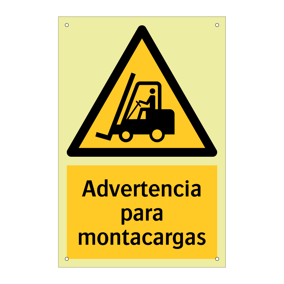 Advertencia para montacargas