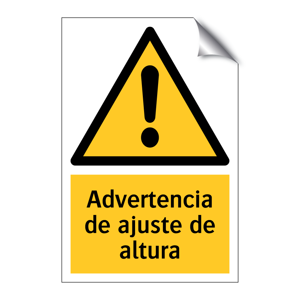 Advertencia de ajuste de altura