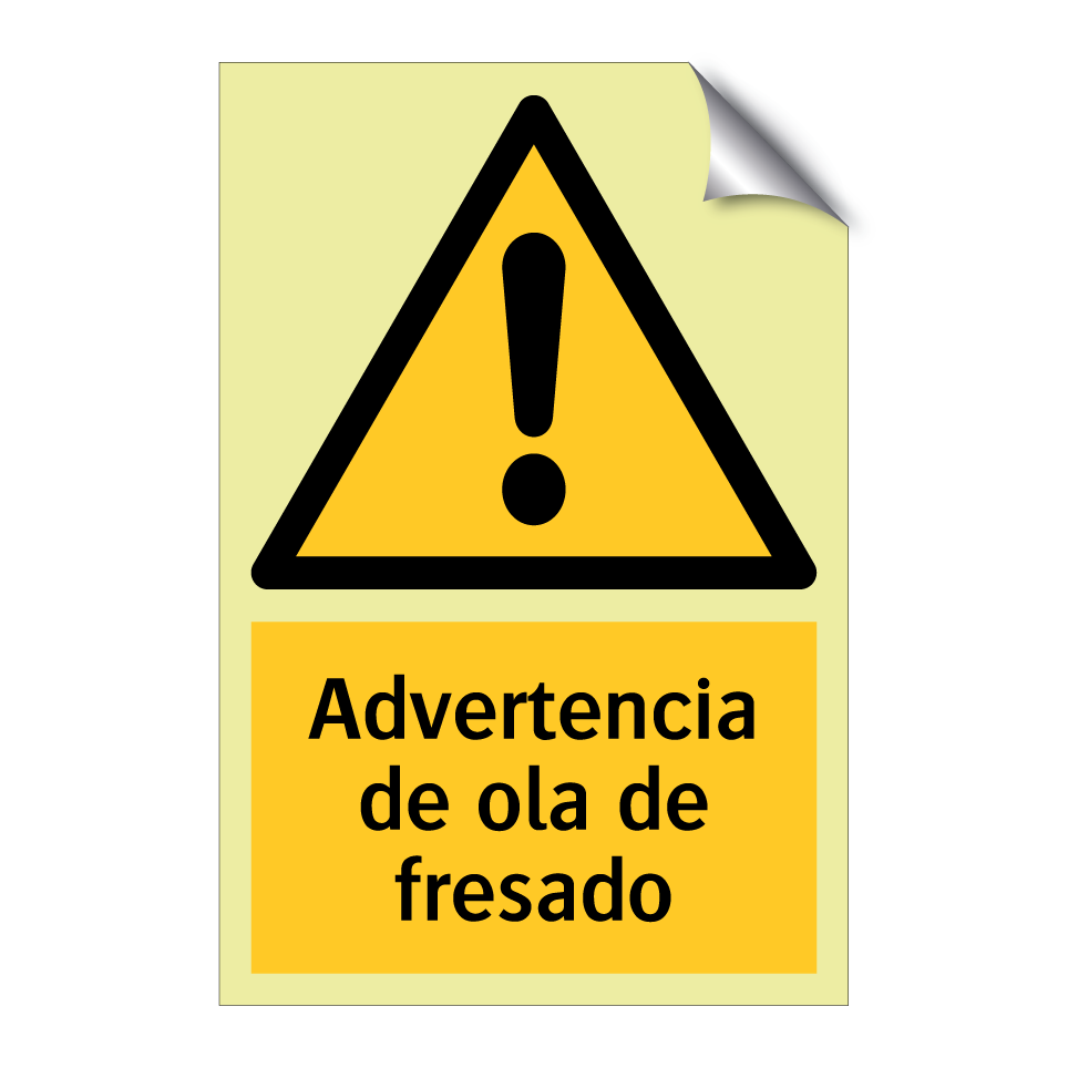 Advertencia de ola de fresado