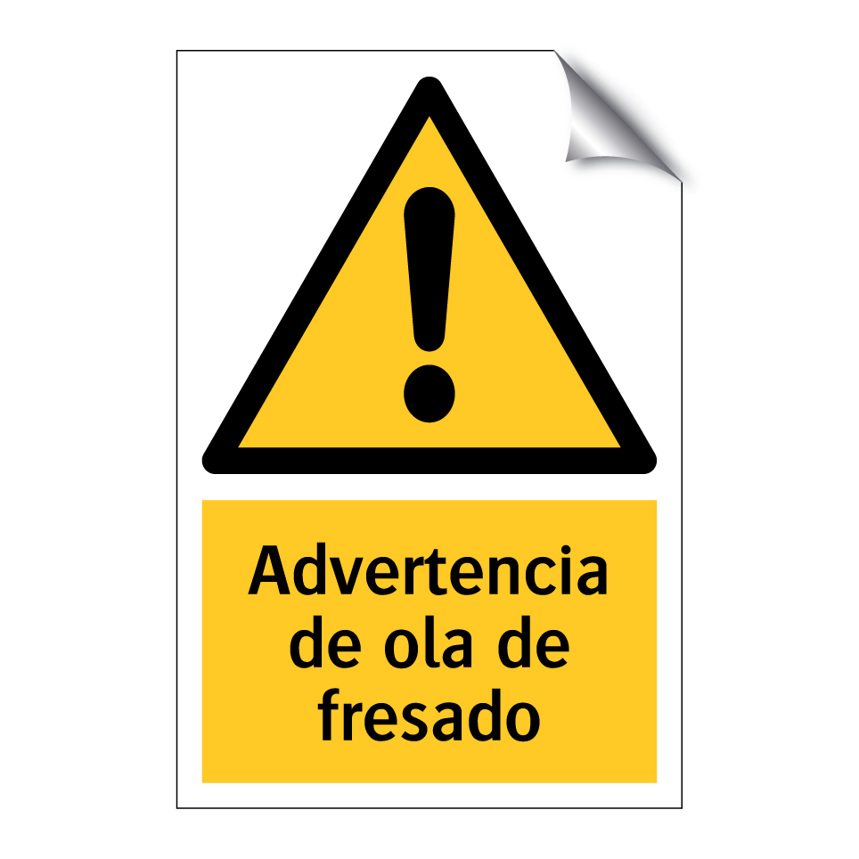 Advertencia de ola de fresado