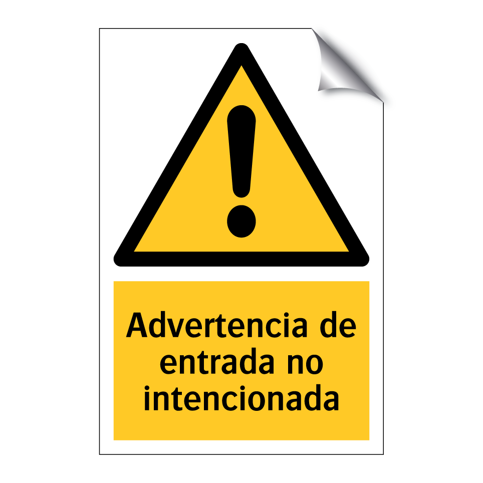 Advertencia de entrada no intencionada