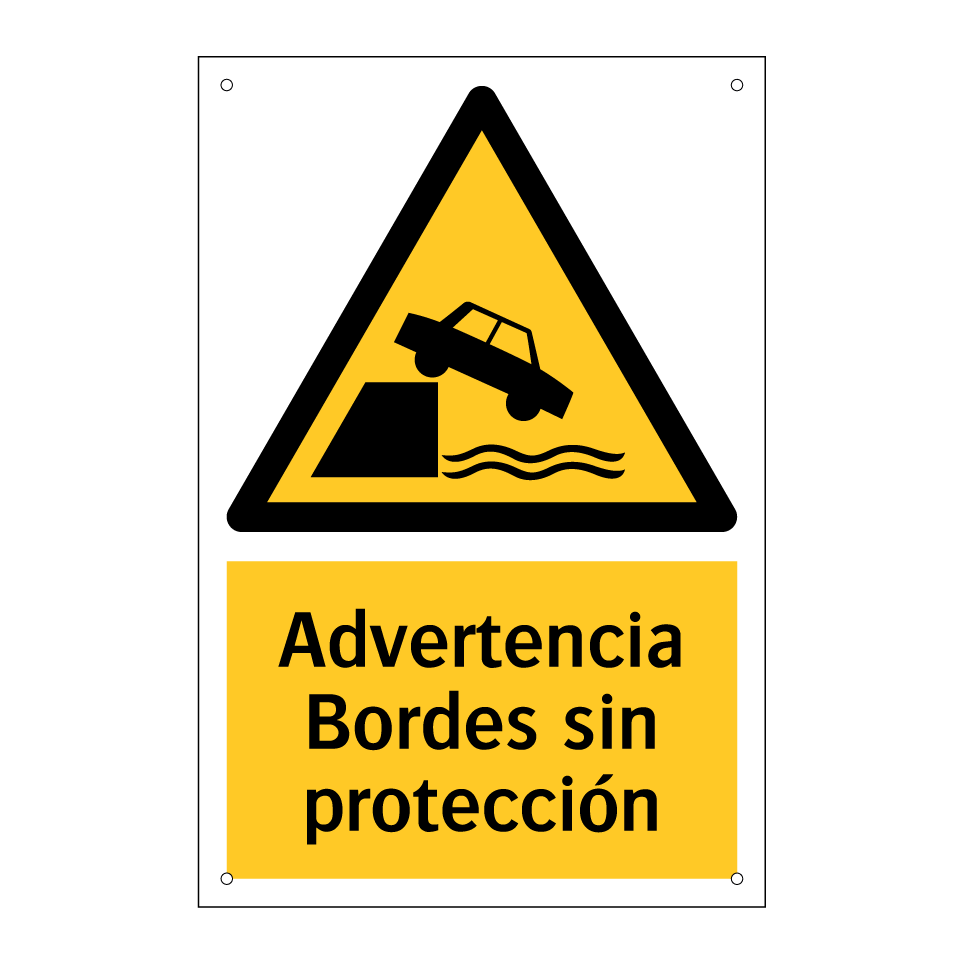 Advertencia Bordes sin protección