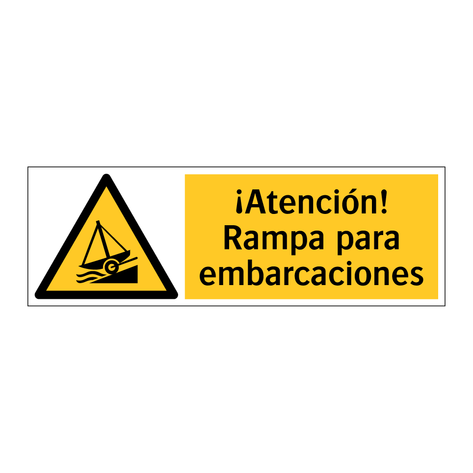 ¡Atención! Rampa para embarcaciones