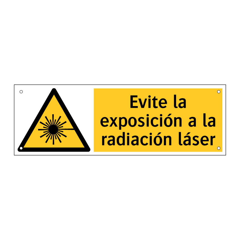 Evite la exposición a la radiación láser