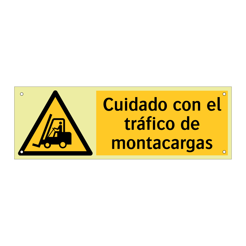 Cuidado con el tráfico de montacargas