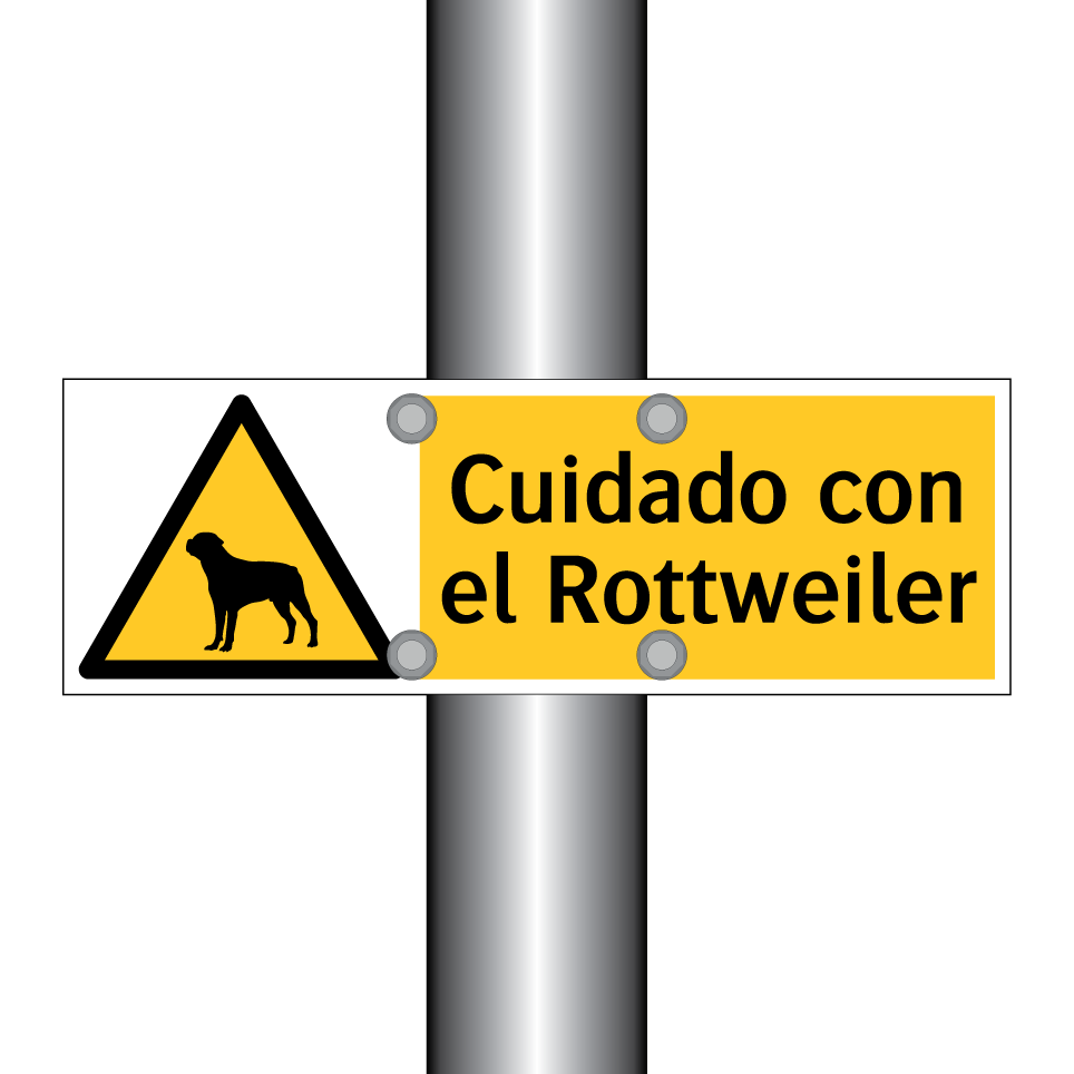 Cuidado con el Rottweiler