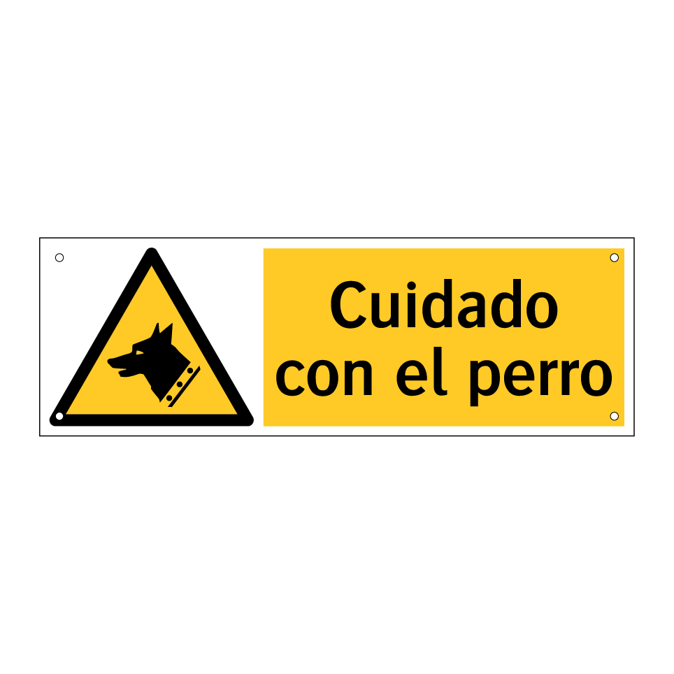 Cuidado con el perro