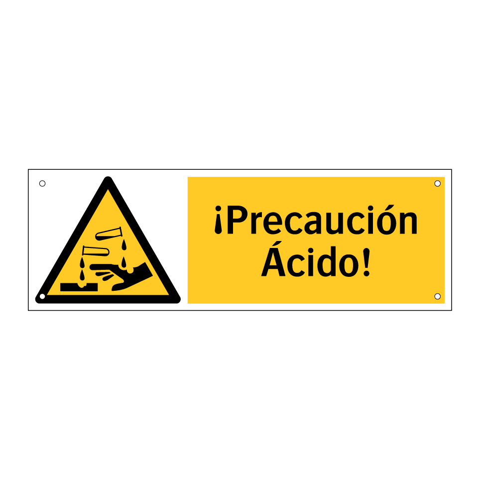 ¡Precaución Ácido!