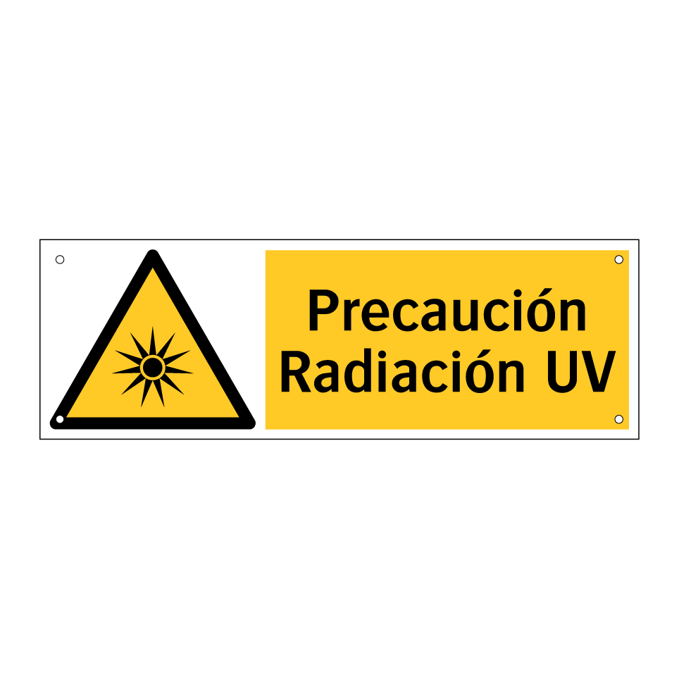 Precaución Radiación UV