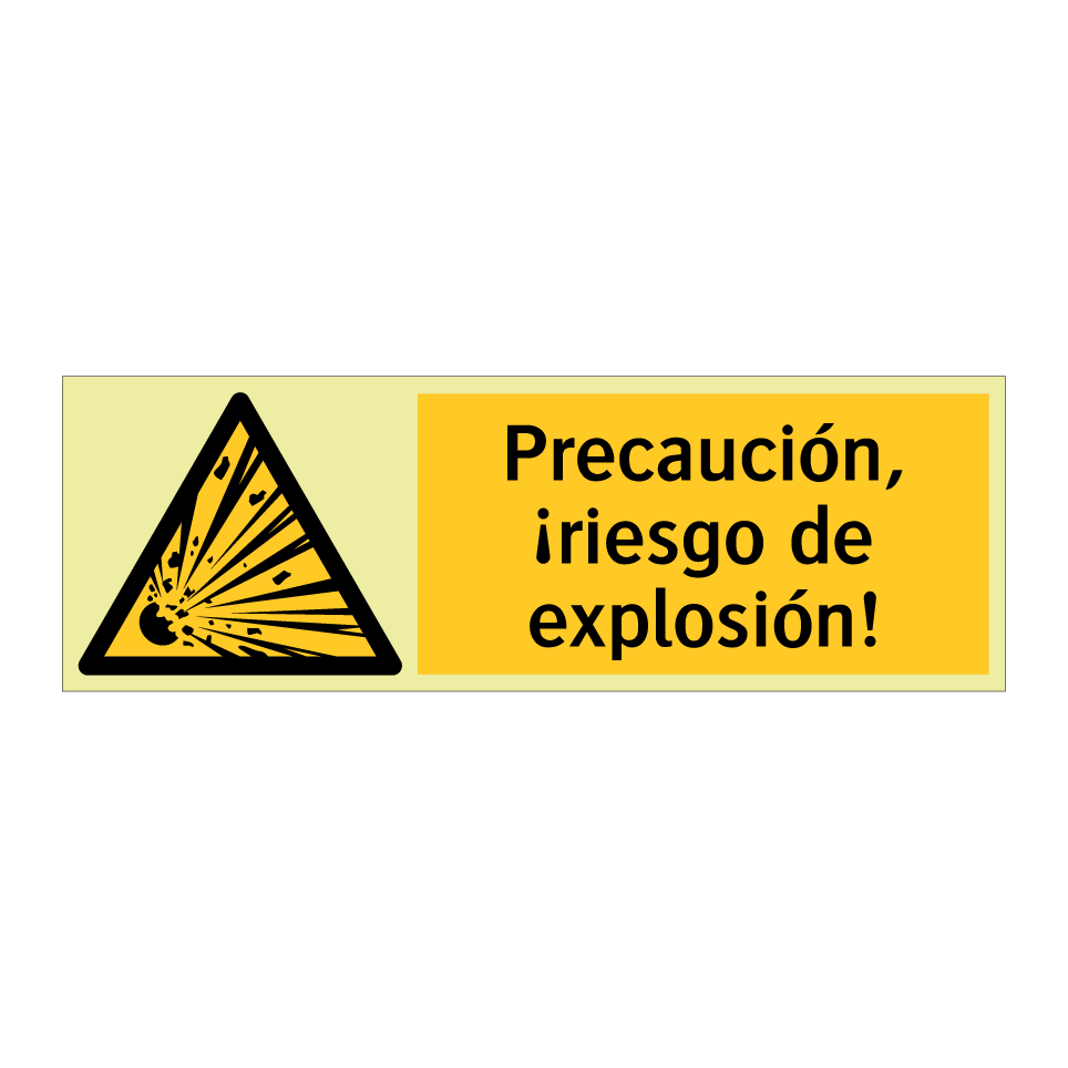 Precaución, ¡riesgo de explosión!