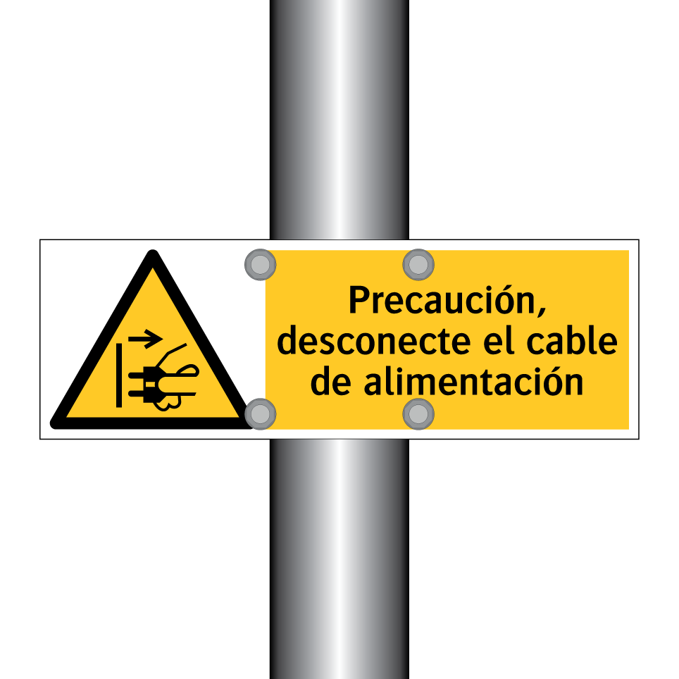 Precaución, desconecte el cable de alimentación