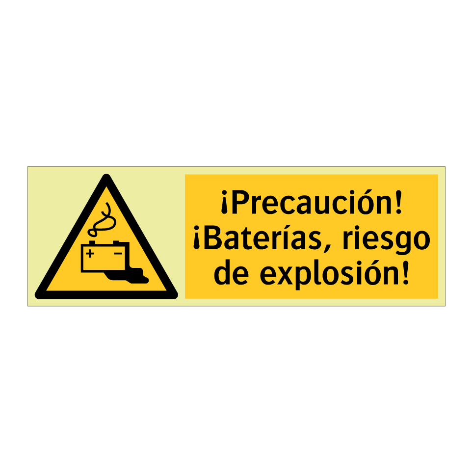 ¡Precaución! ¡Baterías, riesgo de explosión!