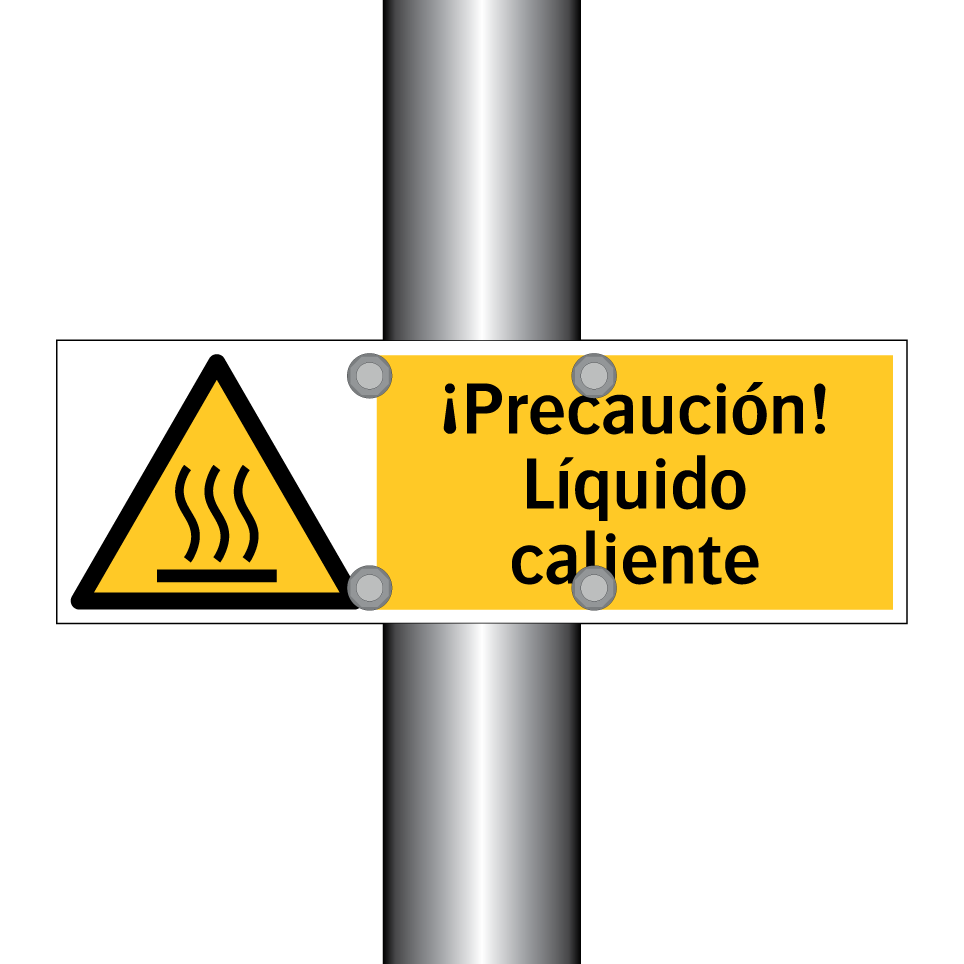 ¡Precaución! Líquido caliente