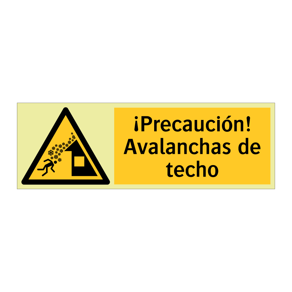 ¡Precaución! Avalanchas de techo