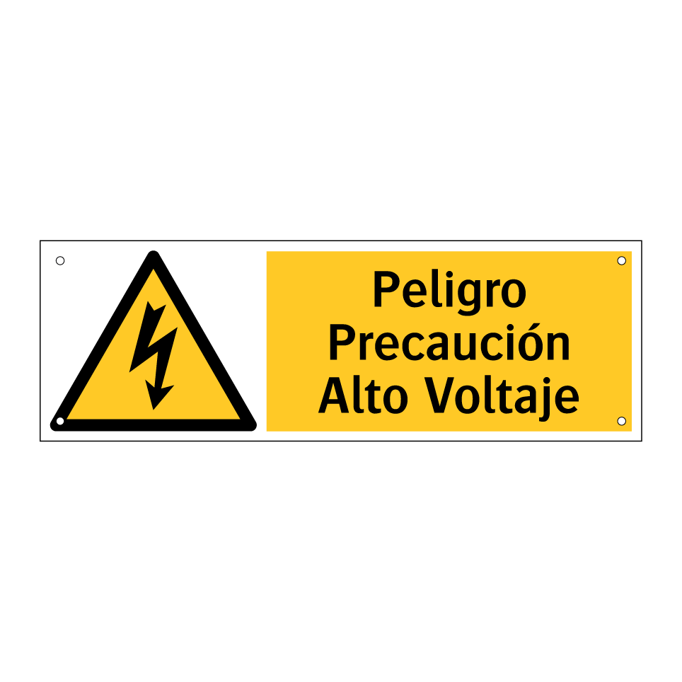 Peligro Precaución Alto Voltaje