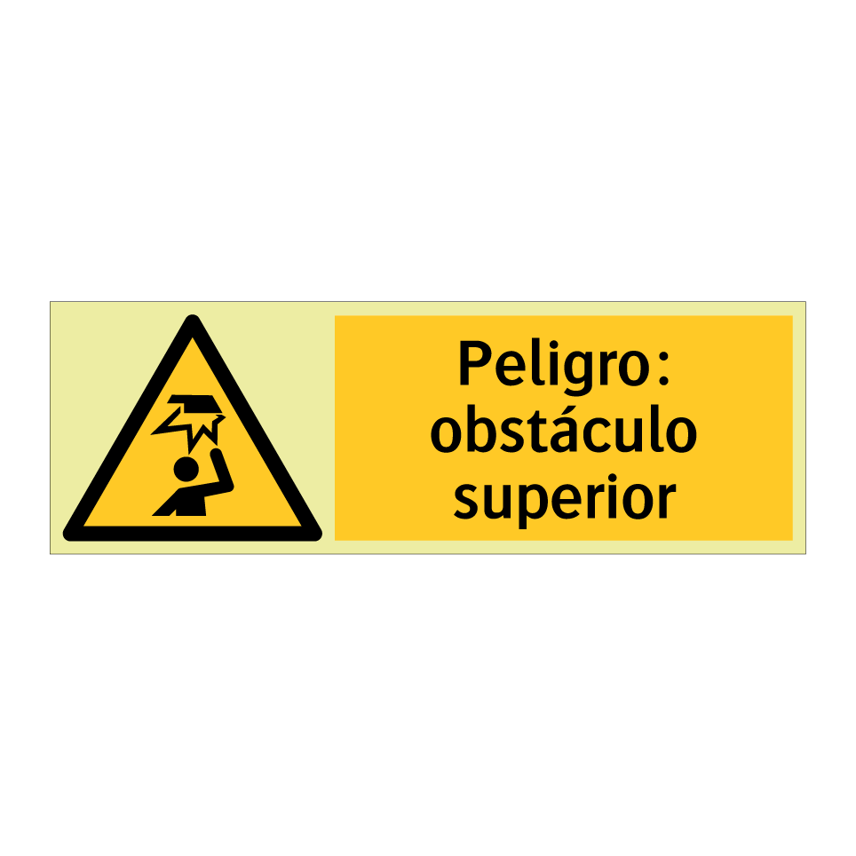 Peligro: obstáculo superior
