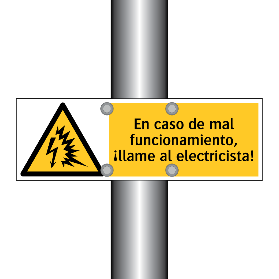 En caso de mal funcionamiento, ¡llame al electricista!