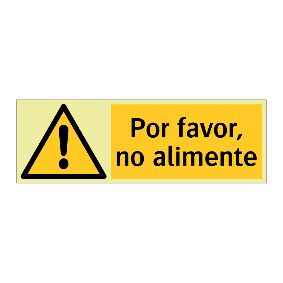 Por favor, no alimente