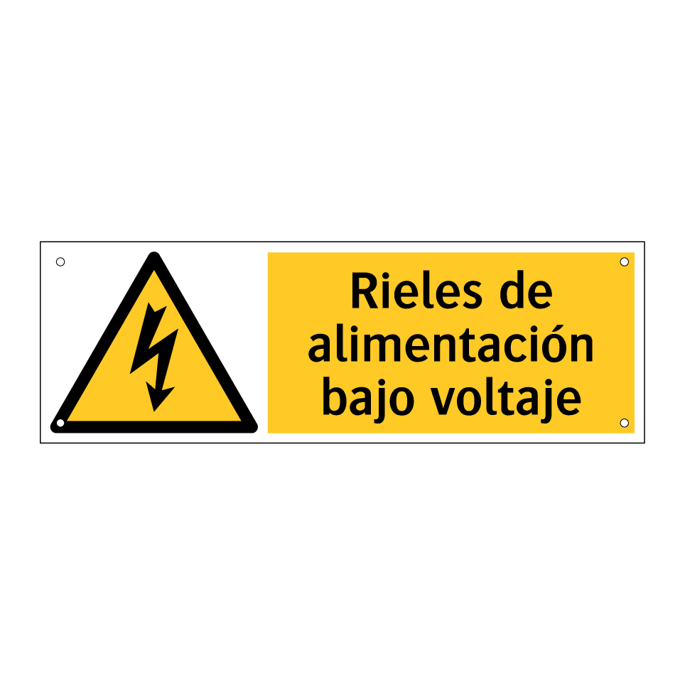 Rieles de alimentación bajo voltaje
