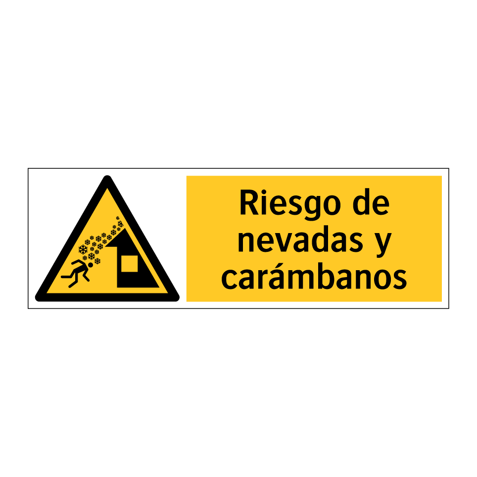 Riesgo de nevadas y carámbanos