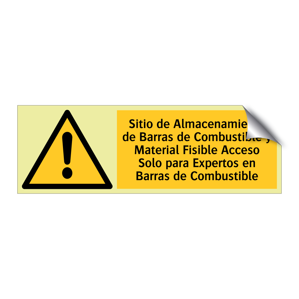 Sitio de Almacenamiento de Barras de Combustible y Material Fisible Acceso Solo para Expertos en Barras de Combustible