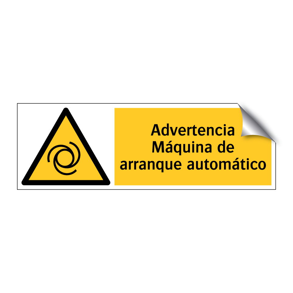 Advertencia Máquina de arranque automático