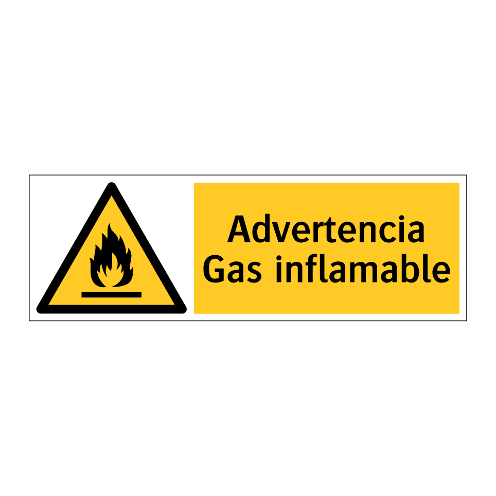 Advertencia Gas inflamable