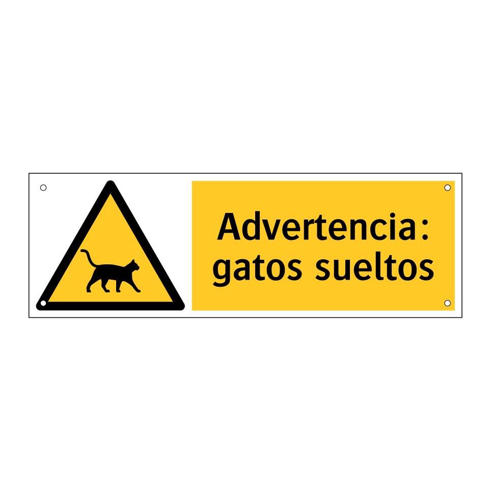 Advertencia: gatos sueltos