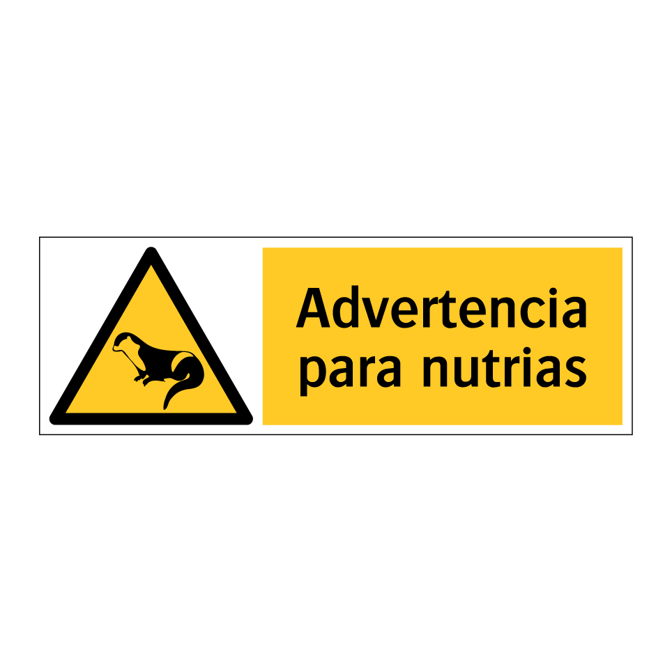 Advertencia para nutrias