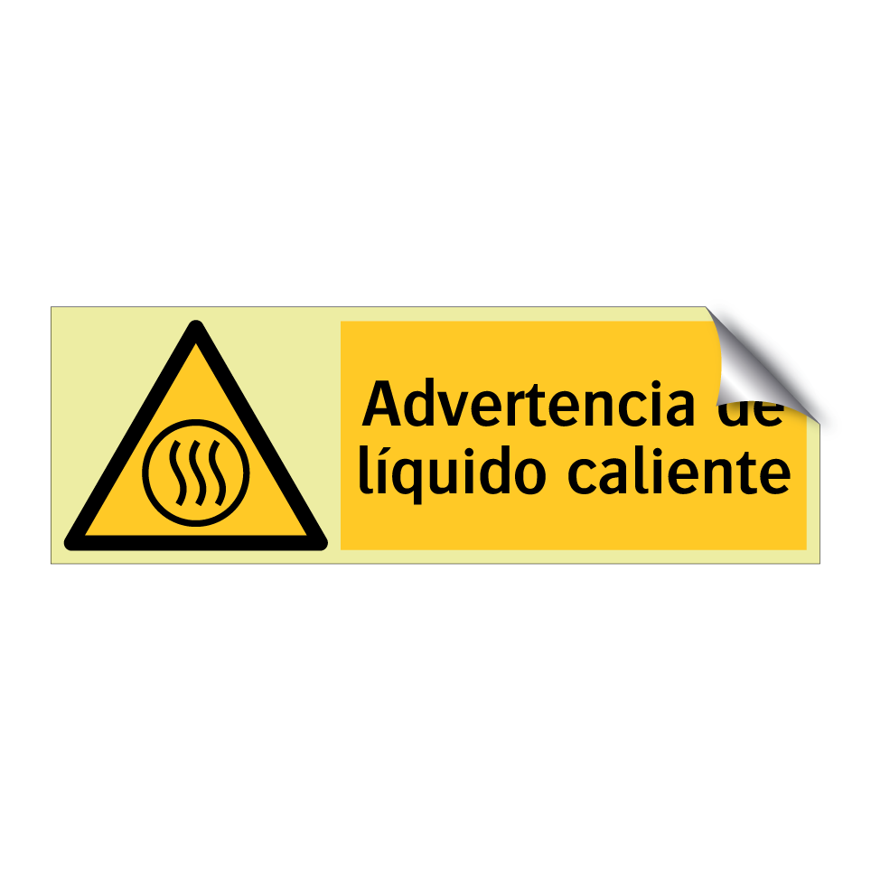 Advertencia de líquido caliente