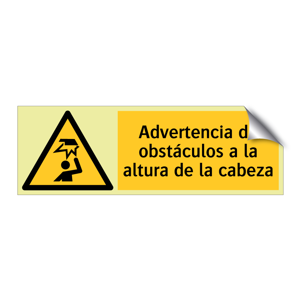 Advertencia de obstáculos a la altura de la cabeza