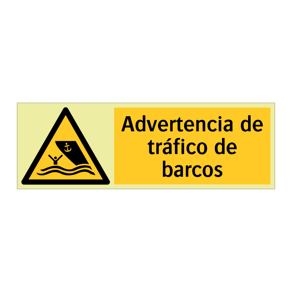 Advertencia de tráfico de barcos