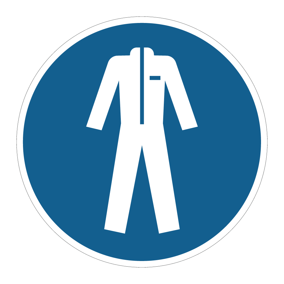 M010 Use ropa de protección