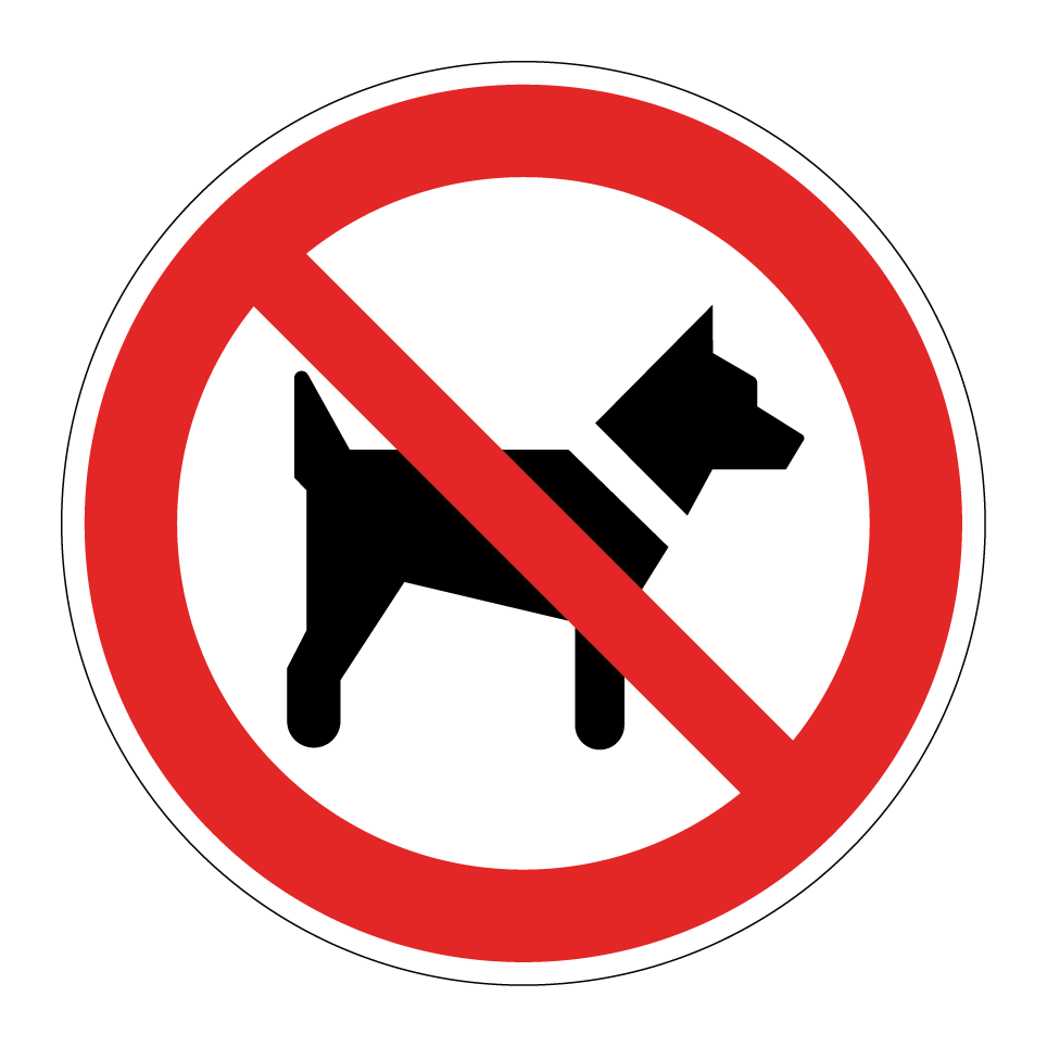 P021 Prohibido el paso a perros