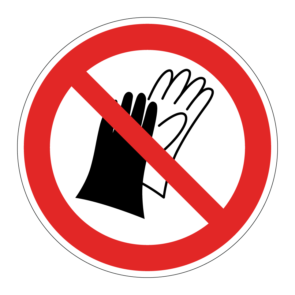P028 No usar guantes