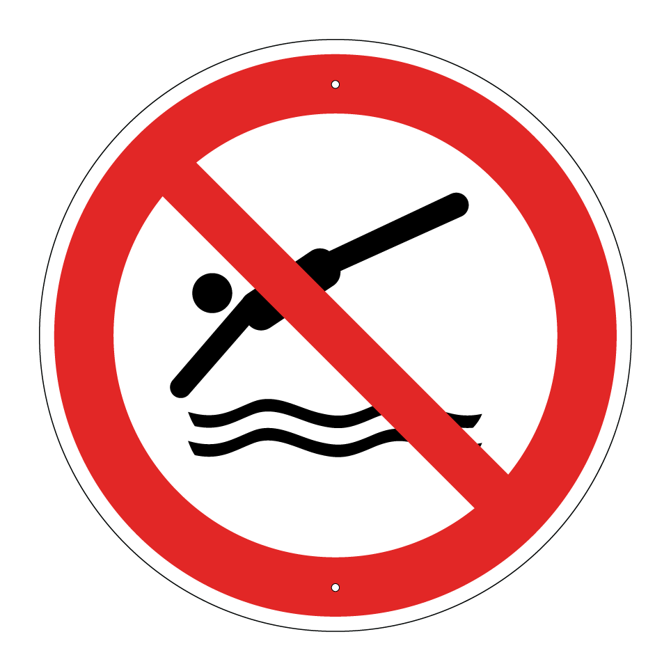 P052 No lanzarse al agua