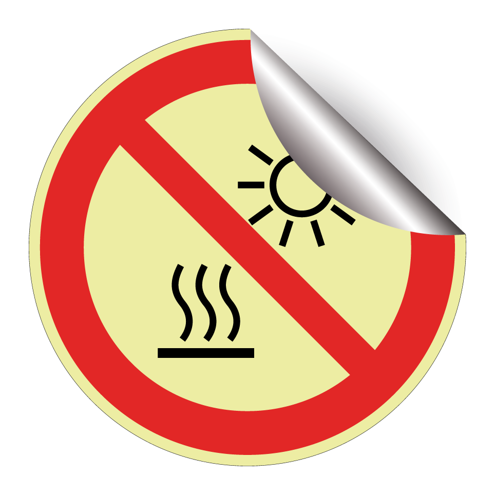 P068 No exponer a la luz del sol directa o a superficie caliente