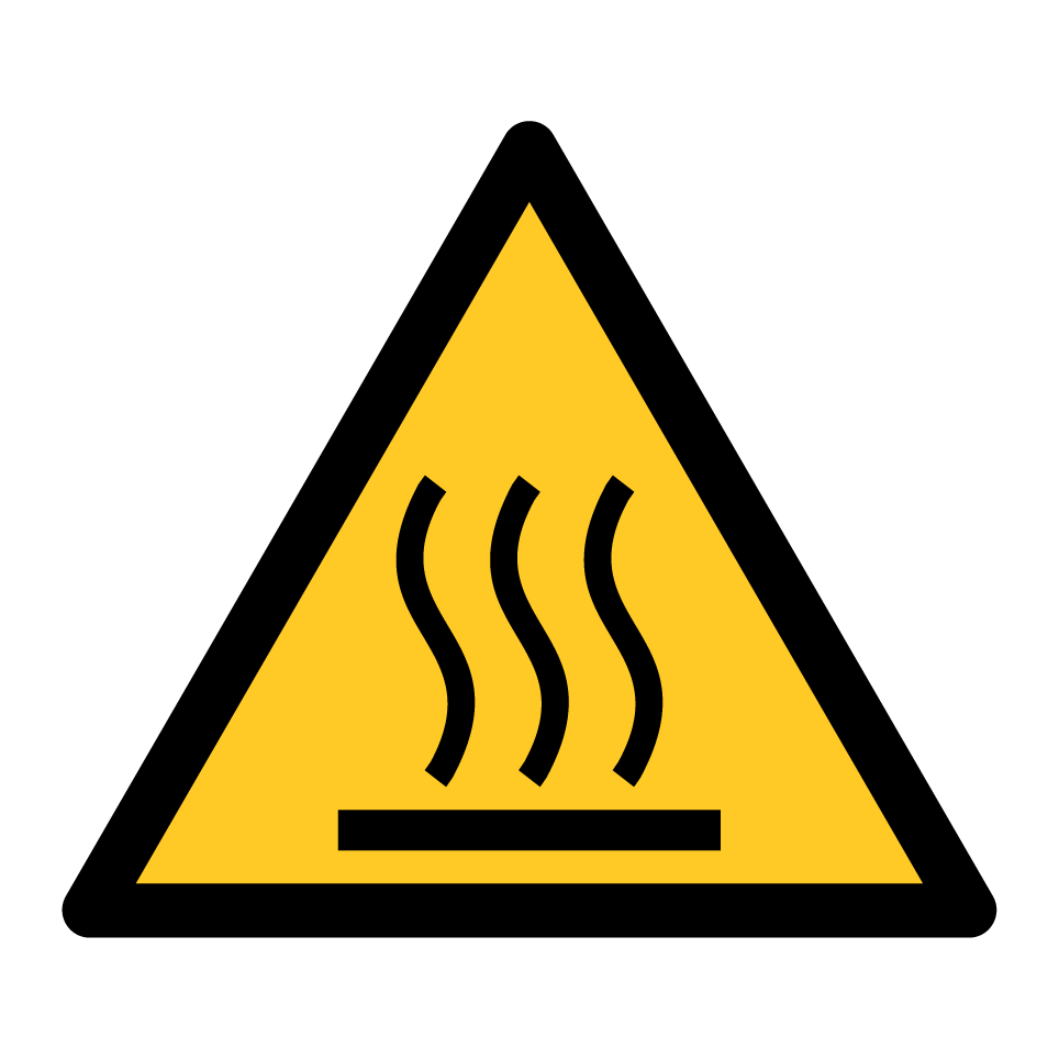 W017 Superficie caliente