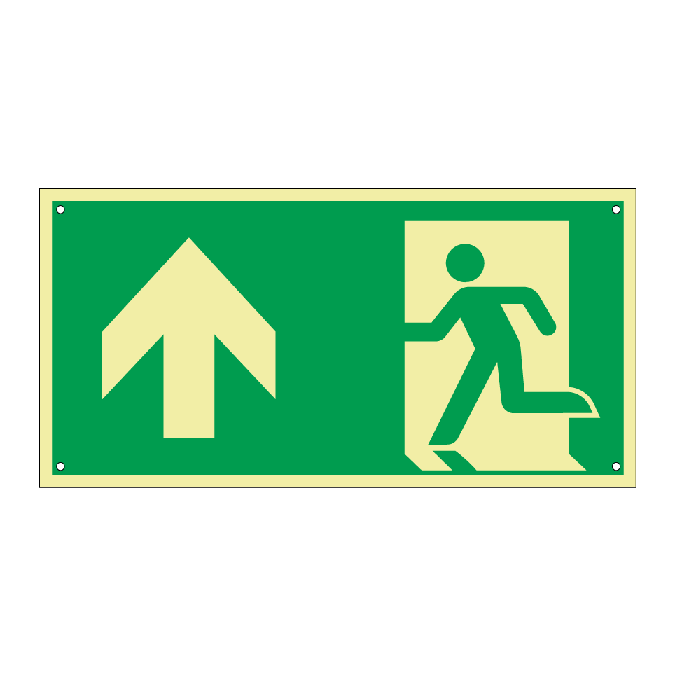 Salida de emergencia hacia arriba