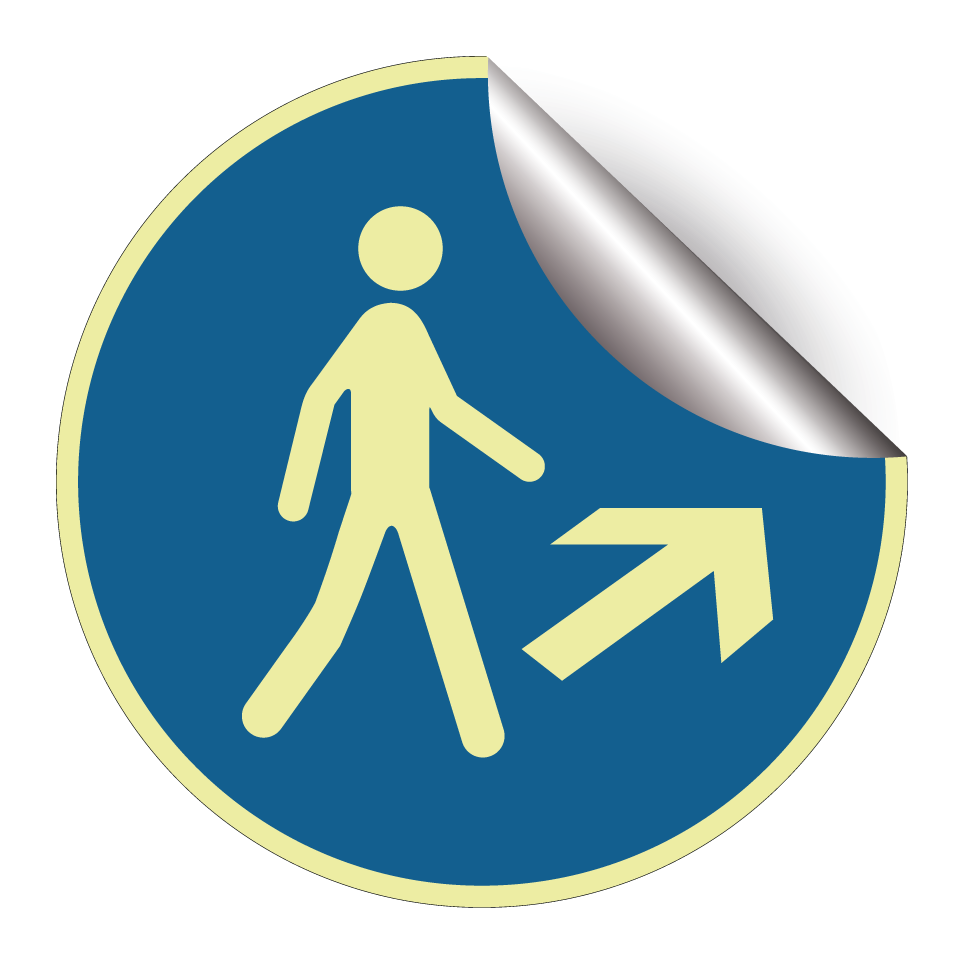 Ruta peatonal a la derecha