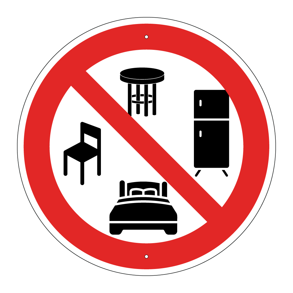 No tirar muebles
