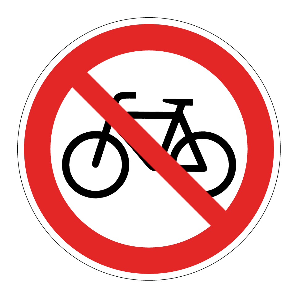 Prohibido bicicletas