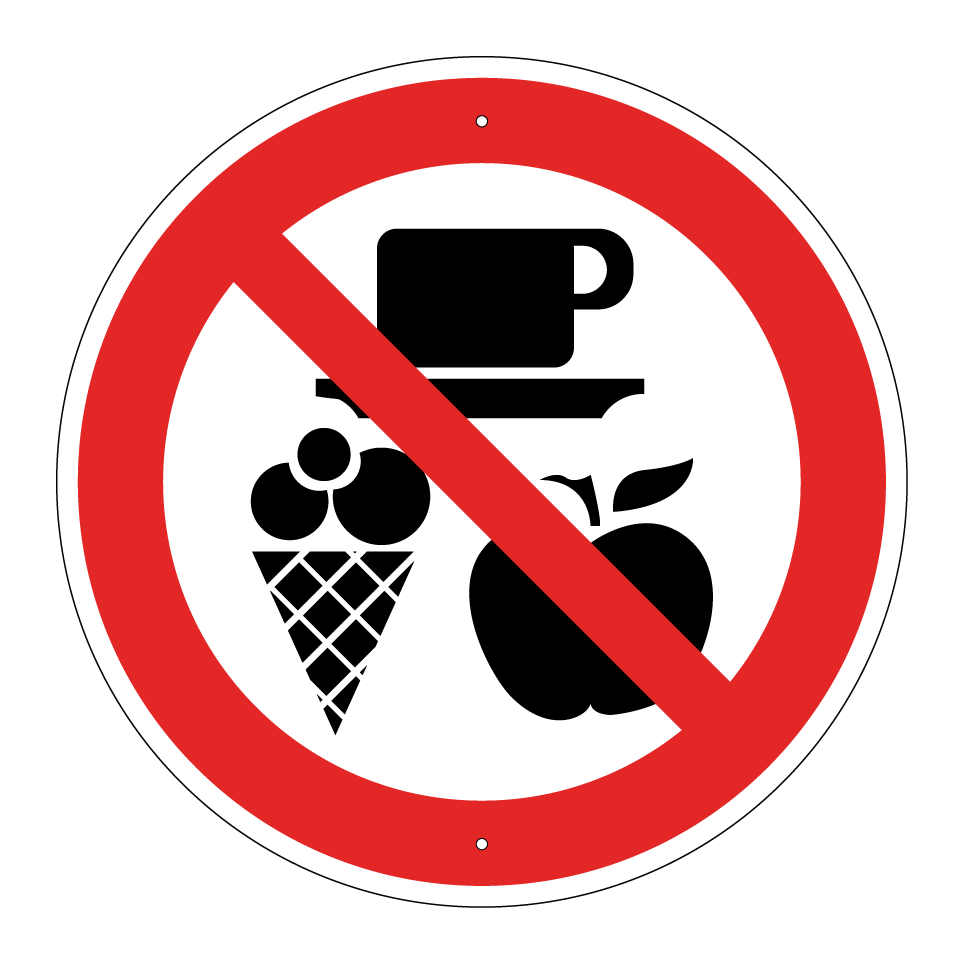 No comida ni bebidas