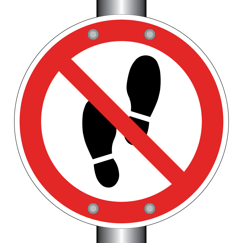 Prohibido caminar