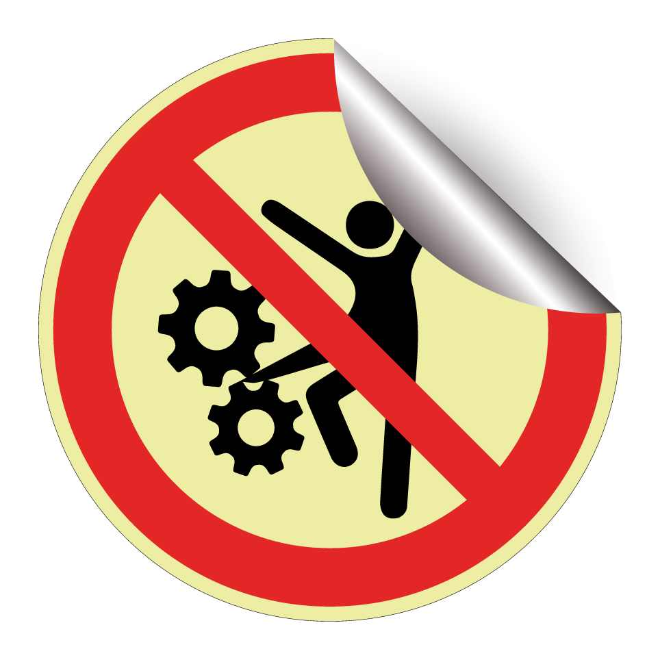 Prohibido permanecer cerca de la máquina