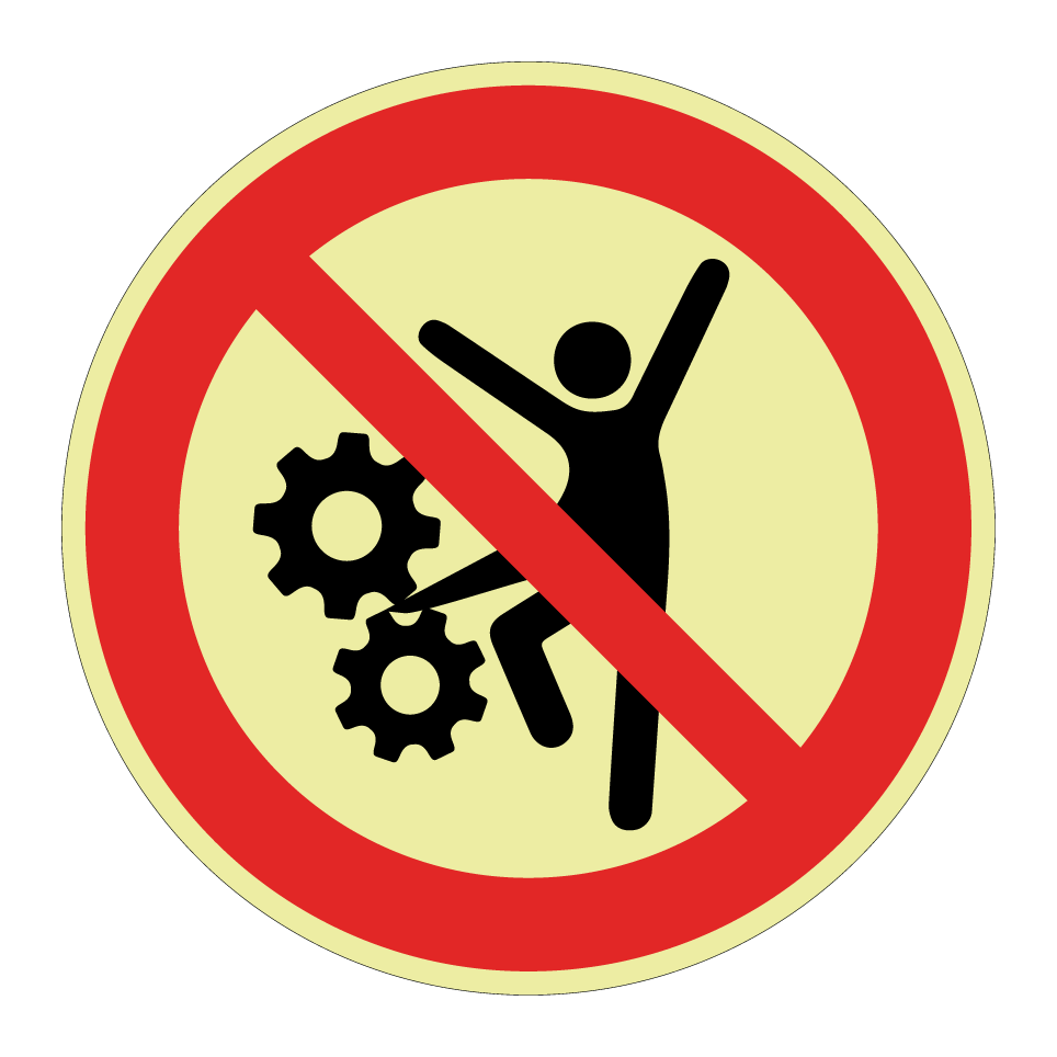 Prohibido permanecer cerca de la máquina